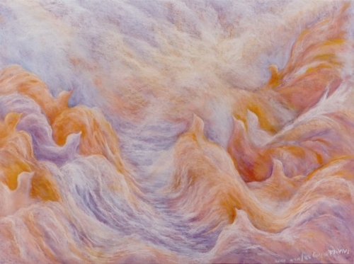Vivi's Spiritual Soft Pastel Painting 38